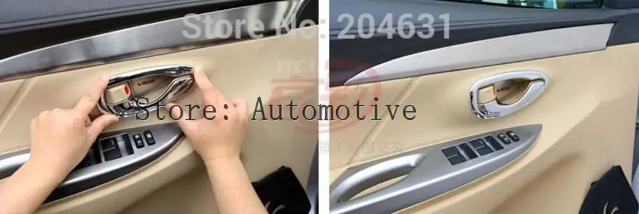8 шт. для 2014 2015 2016 Toyota new Vios/YARiS L внутренняя крышка дверной ручки внутри