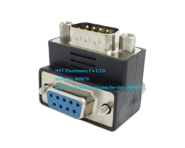 DSB D-SUB RS232 9PIN Штекерный для женщин прямоугольный 90 градусов удлинитель адаптер