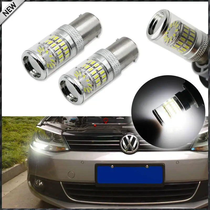 (2) CANbus Error Free HID Белый 1156 48-SMD зеркальный отражатель светодиодный ные лампы для