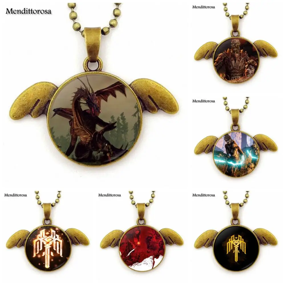 Дракон возраст подарок для девочек ожерелье со стеклянными кристаллами круглый