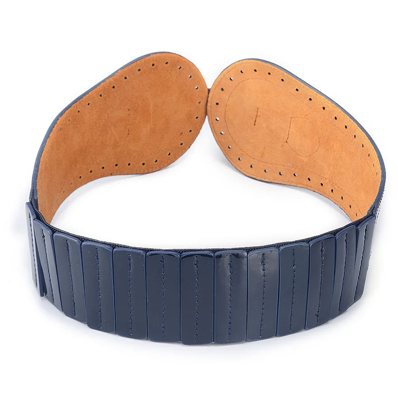 Женский широкий пояс из воловьей кожи эластичный для женщин|elastic belt|elastic fashion