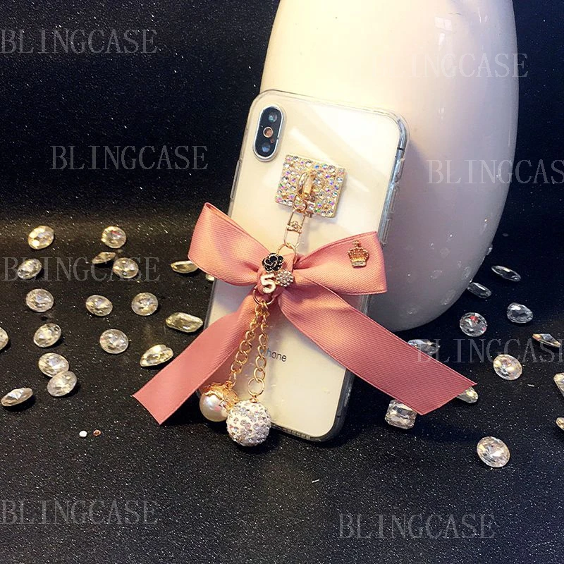 Для samsung Galaxy S5 S6 S7 край S8 S9 плюс мягкая TPU силиконовая задняя крышка лук Ленточки