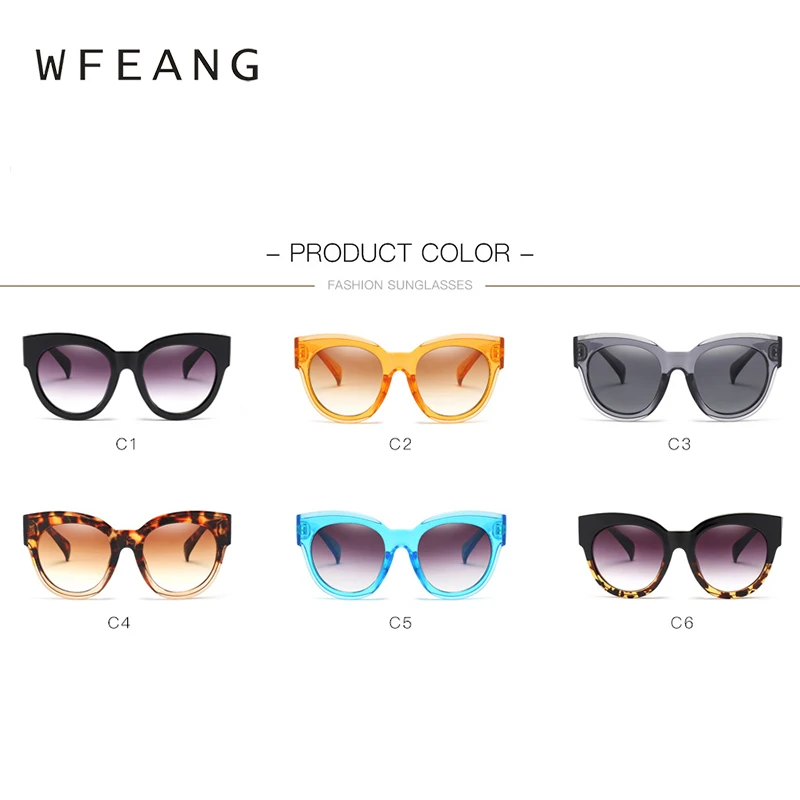 Wfeang солнцезащитные очки Для женщин Винтаж Роскошные Брендовая Дизайнерская