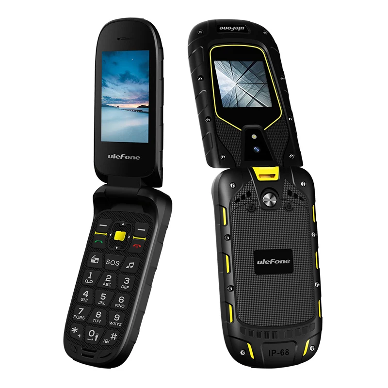 Ulefone бронированный флип IP68/IP69K водонепроницаемый мобильный телефон 1200 мАч