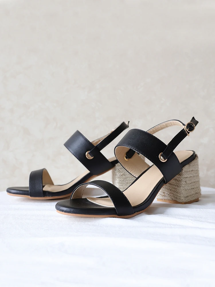 

Essentials Women's summer ankle Strap Heeled Sandal