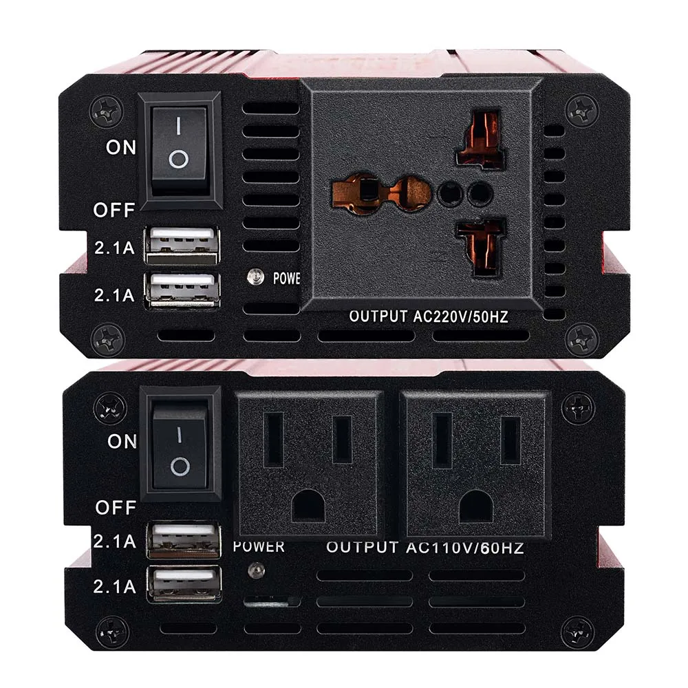 SUNYIMA 300 Вт Инвертор DC12V к AC110V/220 В двойной USB быстрая зарядка ЕС/США штекер для дома