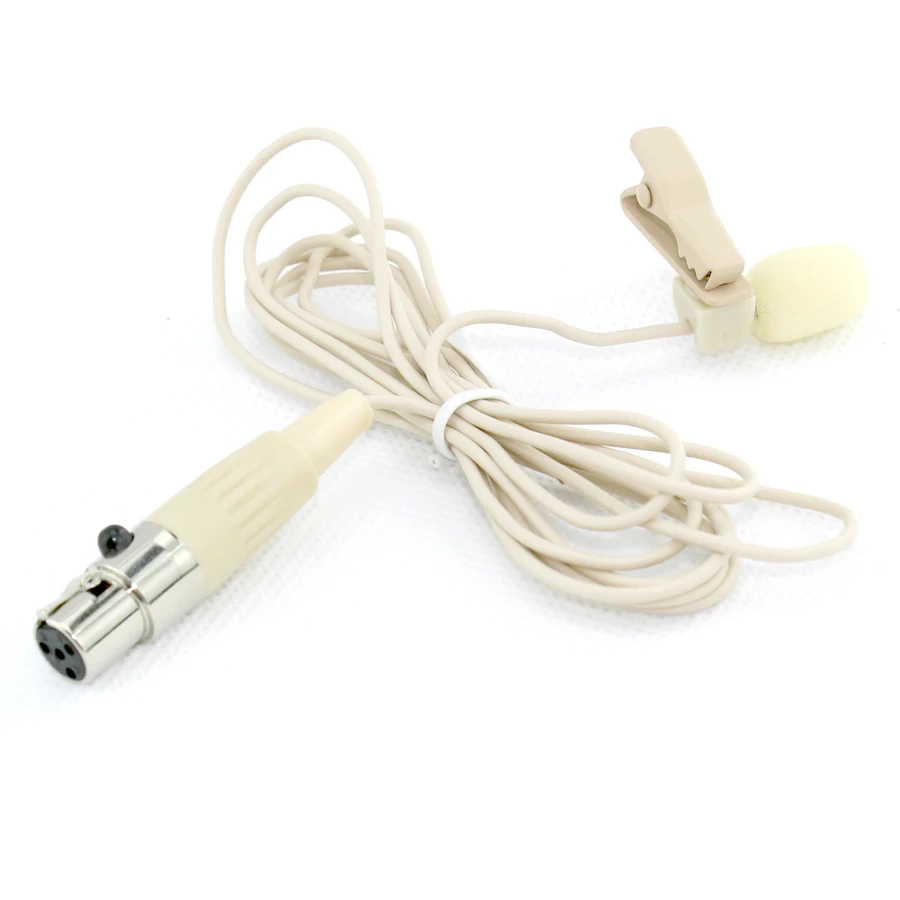 Мини XLR 4 контактный TA4F нагрудный микрофон петличный галстук на зажиме Микрофон