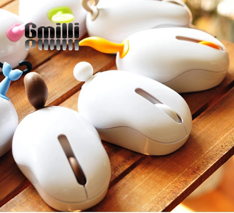 Gmilli Милая креативная мини USB беспроводная мультяшная 2,4 ГГц оптическая беспроводная мышь для ПК Mac ноутбука Настольный дропшиппинг