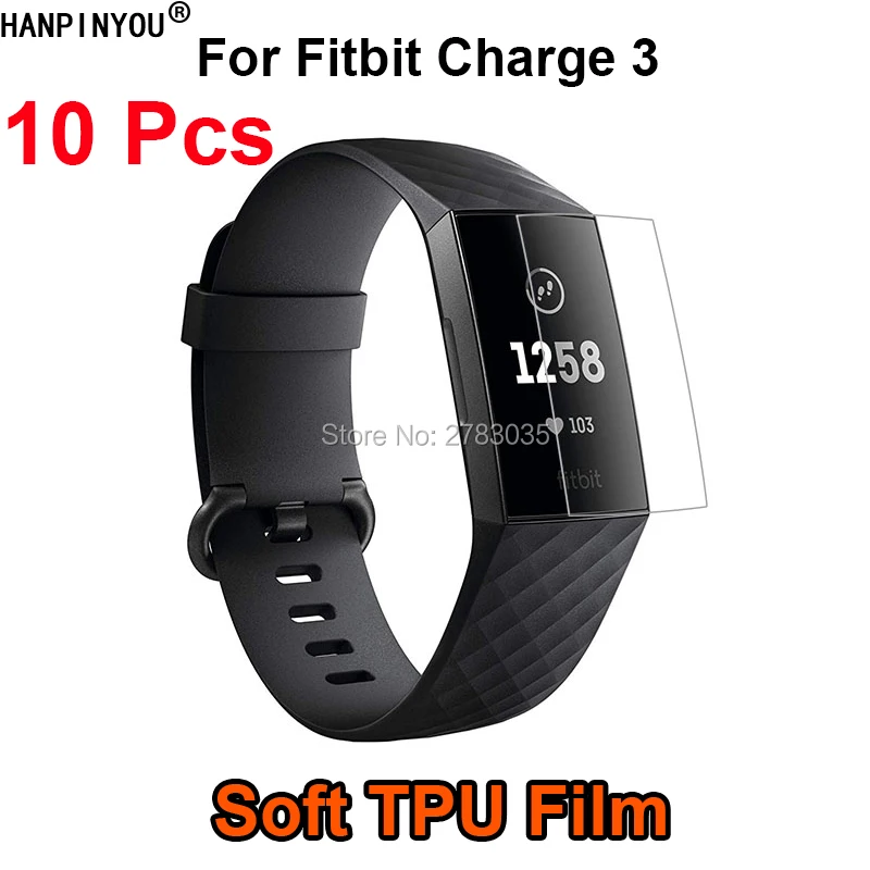 10 шт./партия для Fitbit Charge 3 браслет Передняя пленка из мягкого ТПУ протектор экрана