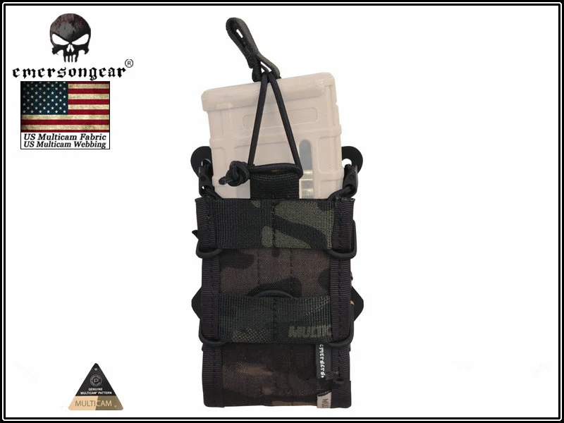 MCBK EMERSON двойная Модульная винтовка, подсумок Военная армейская утилита MOLLE EM6035 ЧЕРНЫЙ MC ATFG AOR1 AOR2 KH FG MR охотничьи сумки - Цвет: MCBK