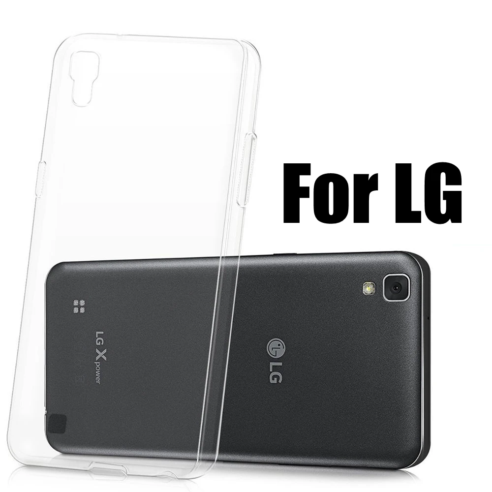 Soft TPU Case Transparent Phone Cover For LG X Cam Screen View Power 2 Skin K580DS K500N K500DS K220DS K210 F740L X5 V10 V20 |