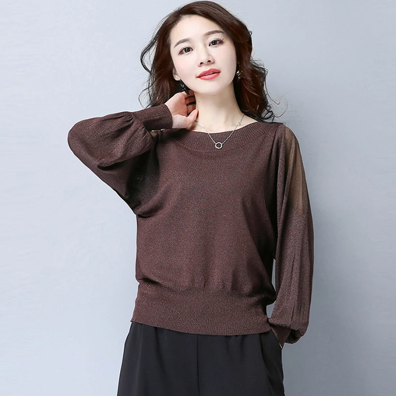 

2018 Autumn Short Pullovers Sweaters Female Hollow Out O-neck Knitted Bottom Shirts Women Loose Jumper Sweater Tops FP1384