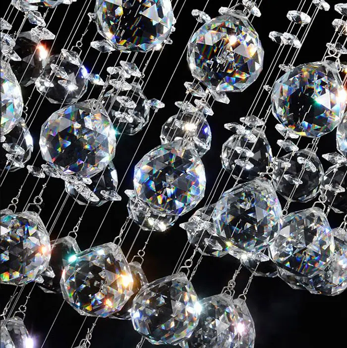 Спиральная люстра с подвеской 50*200 см|crystal chandelier lighting|modern crystal lightingchandelier lighting |