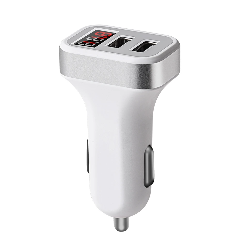 Автомобильное зарядное устройство DCAE с двумя USB портами мобильный телефон