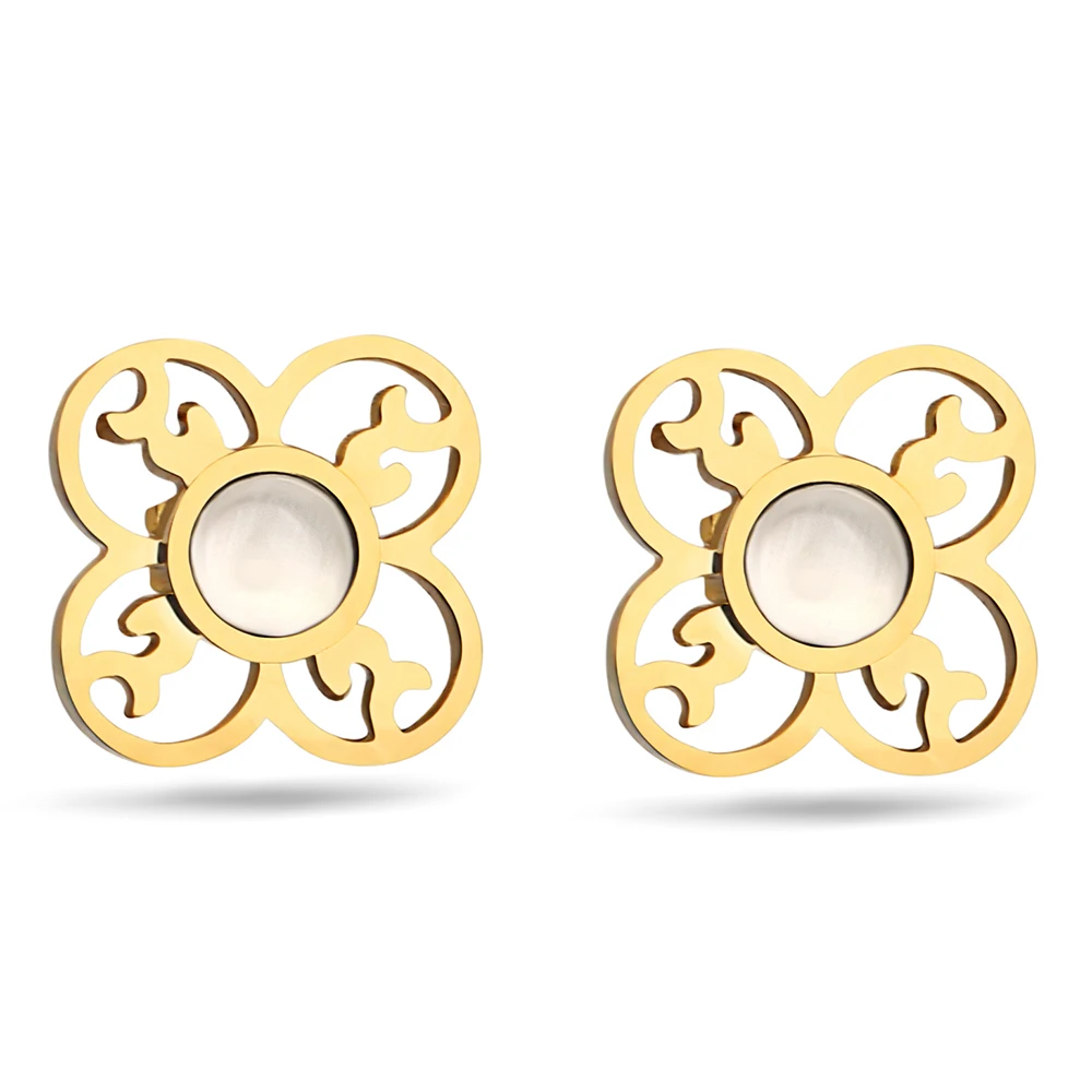 Женский ювелирный комплект из колье и серёг нержавеющей стали 316L|bridal jewelry sets|jewelry