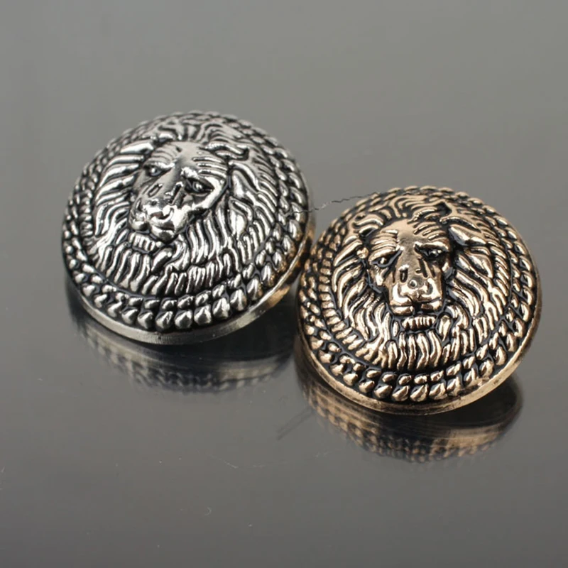 Античные серебряные/Золотые медные металлические пуговицы ретро джинсы пальто