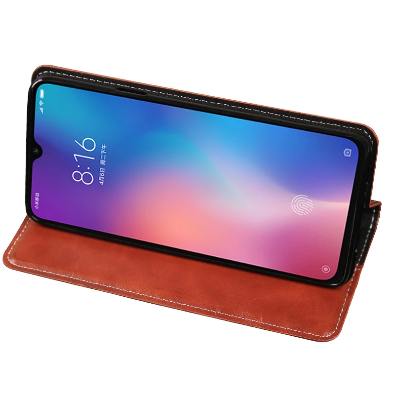 Чехол для телефона для Xiaomi mi 9 se 9T 8 5S Plus mi x 2S Max 3 F1 A1 A2 A3 кожаный флип-кошелек с масляным воском для Red mi Note 5 6 7