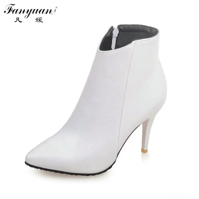 Женские пикантные ботильоны Fanyuan на тонком высоком каблуке осень и весну модные