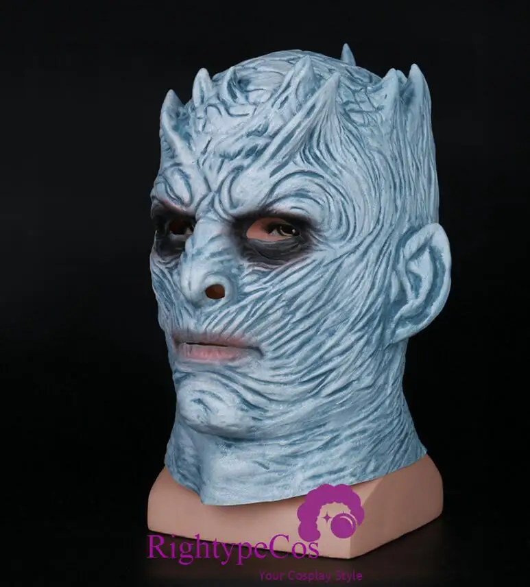 Without eyes Косплэй Игра престолов ночи король Walker Уход за кожей лица ночной re зомби Хэллоуин маска для взрослых трон Костюм партии аксессуаров - Цвет: Without eyes