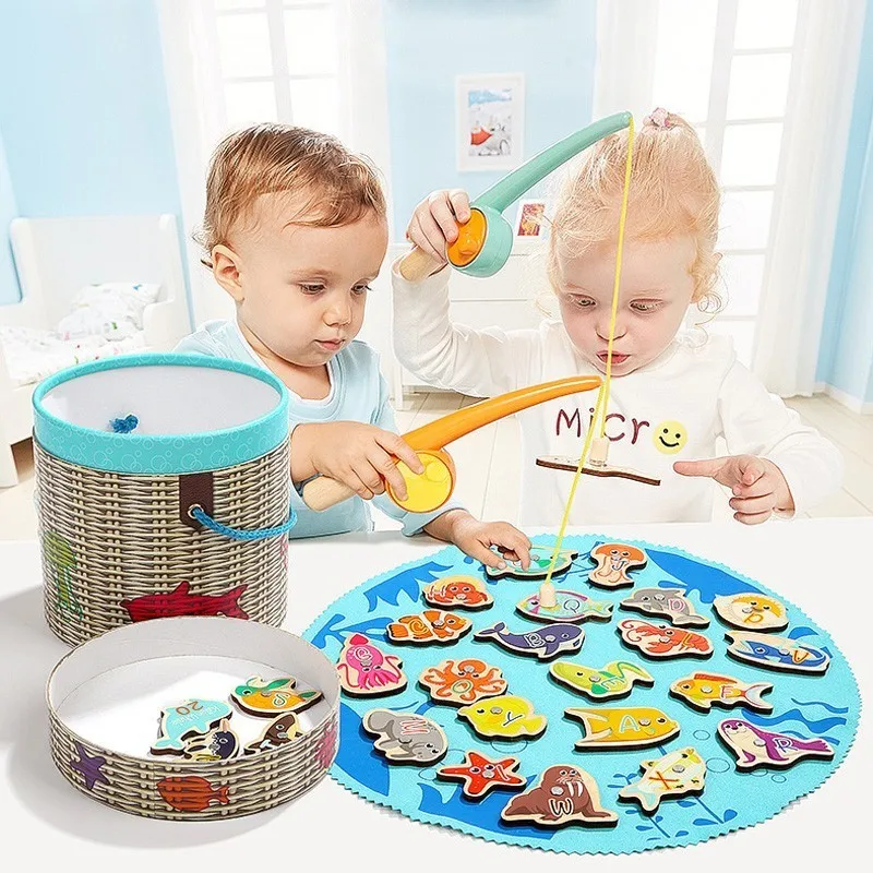 Go Fishing Baby полезные игрушки мудрость От 1 до 2 лет возраста девочки мальчик ребенок