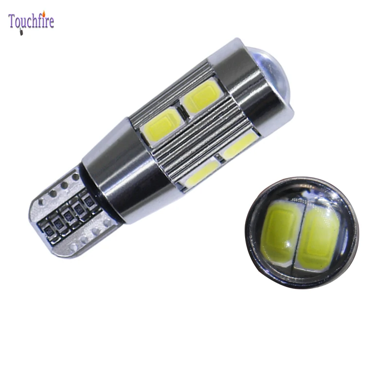 4PCS T10 LED Car Bulb Auto Canbus 194 W5W 5630SMD 10 Error Free Dome Signal Plate Clearance Light Dropshipping For Ford/Audi | Освещение