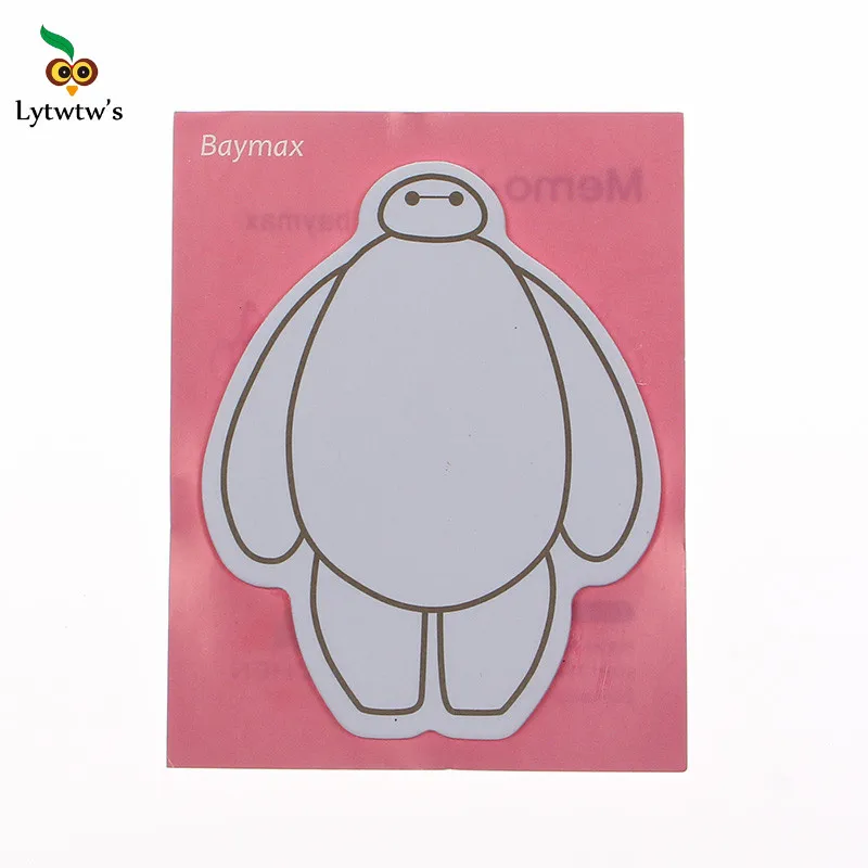 Милый липкий блокнот Baymax для записей Filofax офисных и школьных принадлежностей