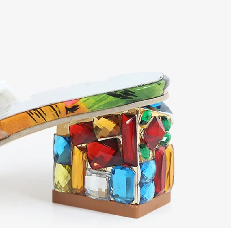 Сандалии женские с открытым носком босоножки на высоком каблуке праздничные