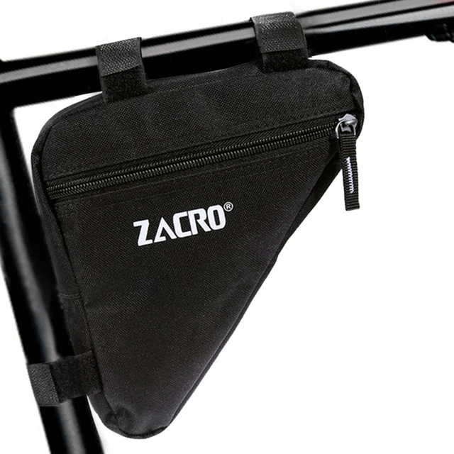 triangle-black Zacro велосипедные сумки велосипед рамки 6 дюймов телефон сумка держатель Паньер мобильного телефона чехол - Цвет: triangle-black