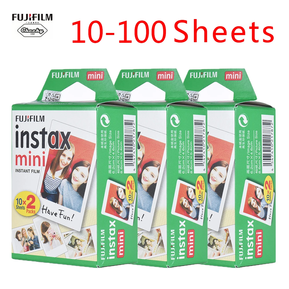 Оригинальная фотобумага 10 100 листов fuji пленка Instax Mini для Fuji mini 9 8 7s 25 50 90 мгновенная