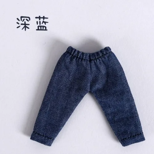 dark blue Новинка, 9 цветов, милая 1/6 Одежда для куклы bjd obitsu11, длинные штаны для 1/12 bjd, ob11, аксессуары для куклы, одежда - Цвет: dark blue