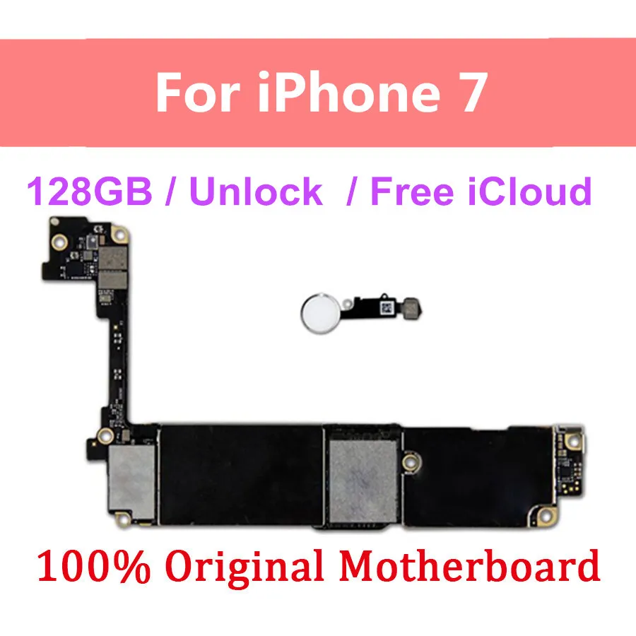 Оригинальная разблокированная материнская плата для iPhone 7 с/без Touch ID с чипами