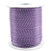 2mm dk purplewhite korea polyester waxed wax cord string threadjewelry findings accessories bracelet necklace wire rope 100yds