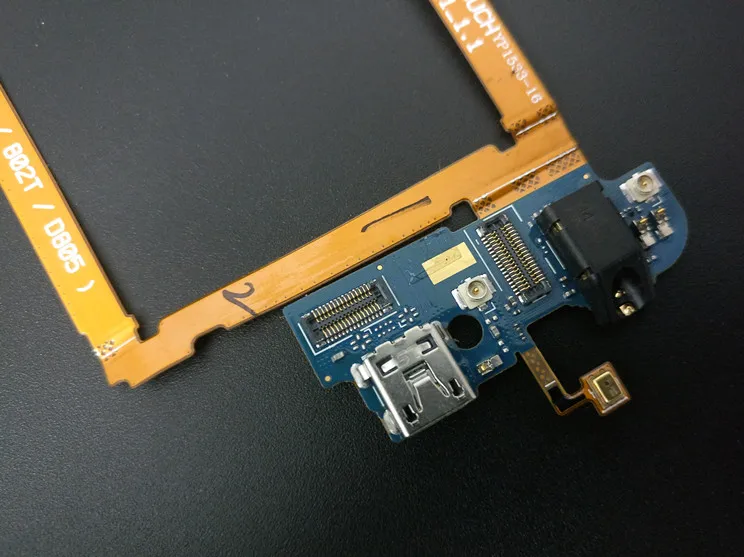 Оригинальный плоский кабель для LG G2 D802 D805 (разъем наушников разъем зарядки