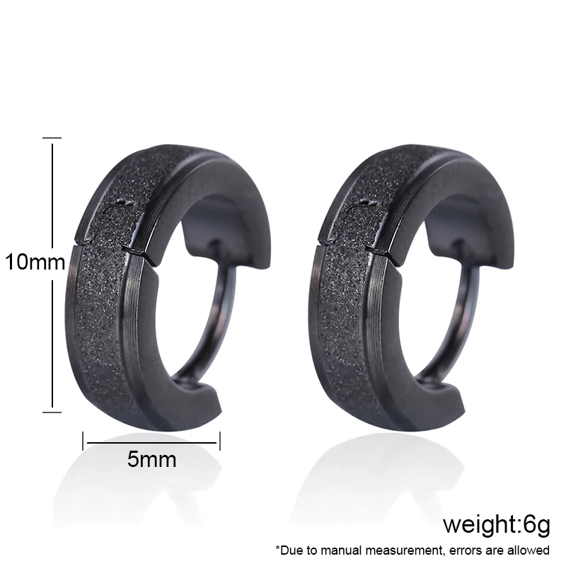 

3 Style Cool Women Men Fashion Earrings Stud Silver/Black Stainless Steel Material Trendy Stud Earrings 2019 Hot Sale Jewelry