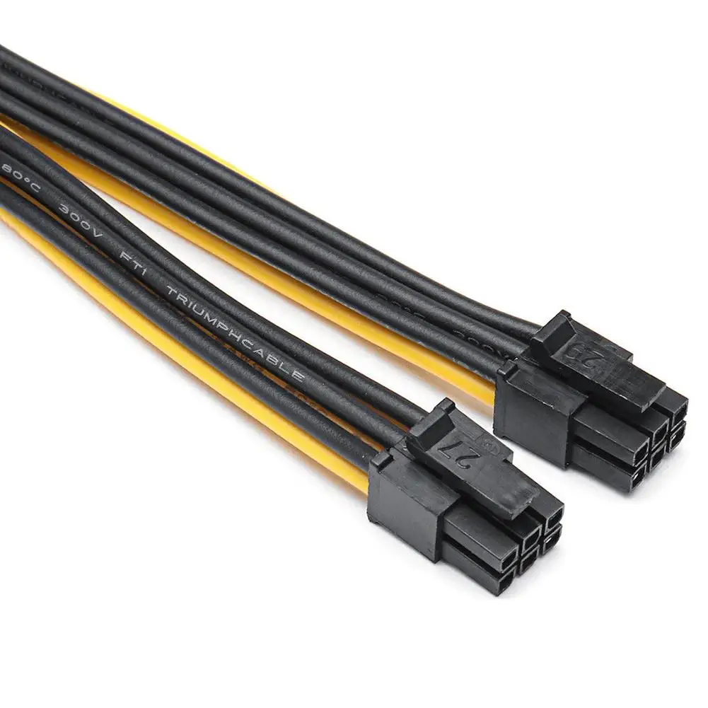 Для видеокарты Mac Pro графическая карта 18AWG двойной мини 6 Pin к 8 Male PCI E шнур