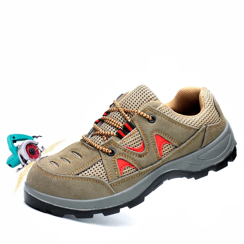 Страхование труда Удобная дышащая обувь для отдыха Рабочая анти прокол