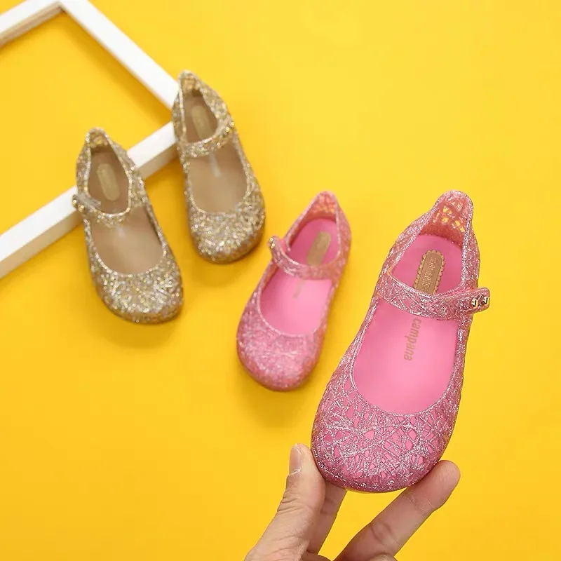Оригинальная обувь с кристаллами Melissa Campana новая детская отверстиями из
