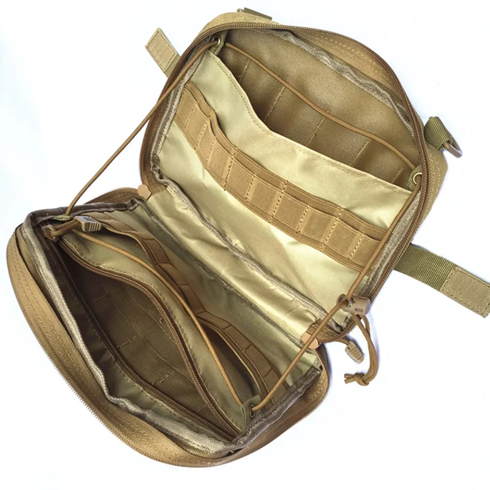 Тактическая Сумка Molle нейлоновая черная тактическая сумка большой органайзер