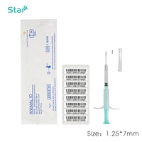 10pcs 1 257mm microchips rfid syringe dog pet pig animal id injector with 134 2khz iso fdx b injection chip transponder