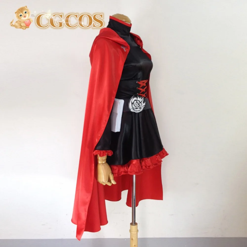 CGCOS Бесплатная доставка Косплей Костюм RWBY Рубиновый Красный трейлер новый в