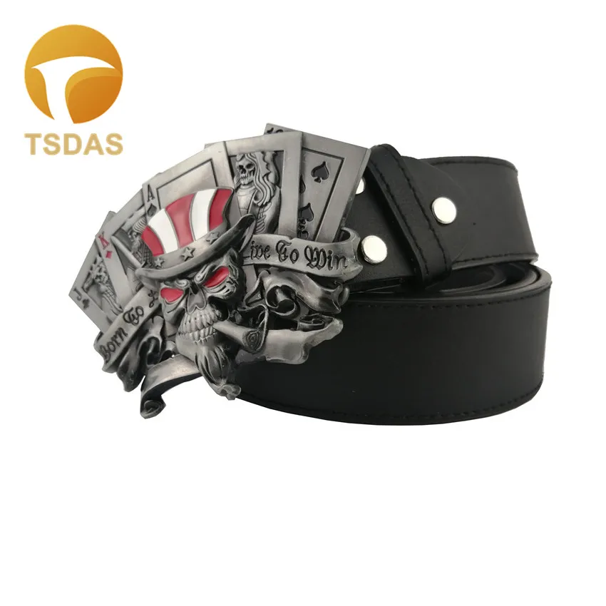 Мода Индийский череп металлические пряжки ремня унисекс Western Buckles Cowgirls