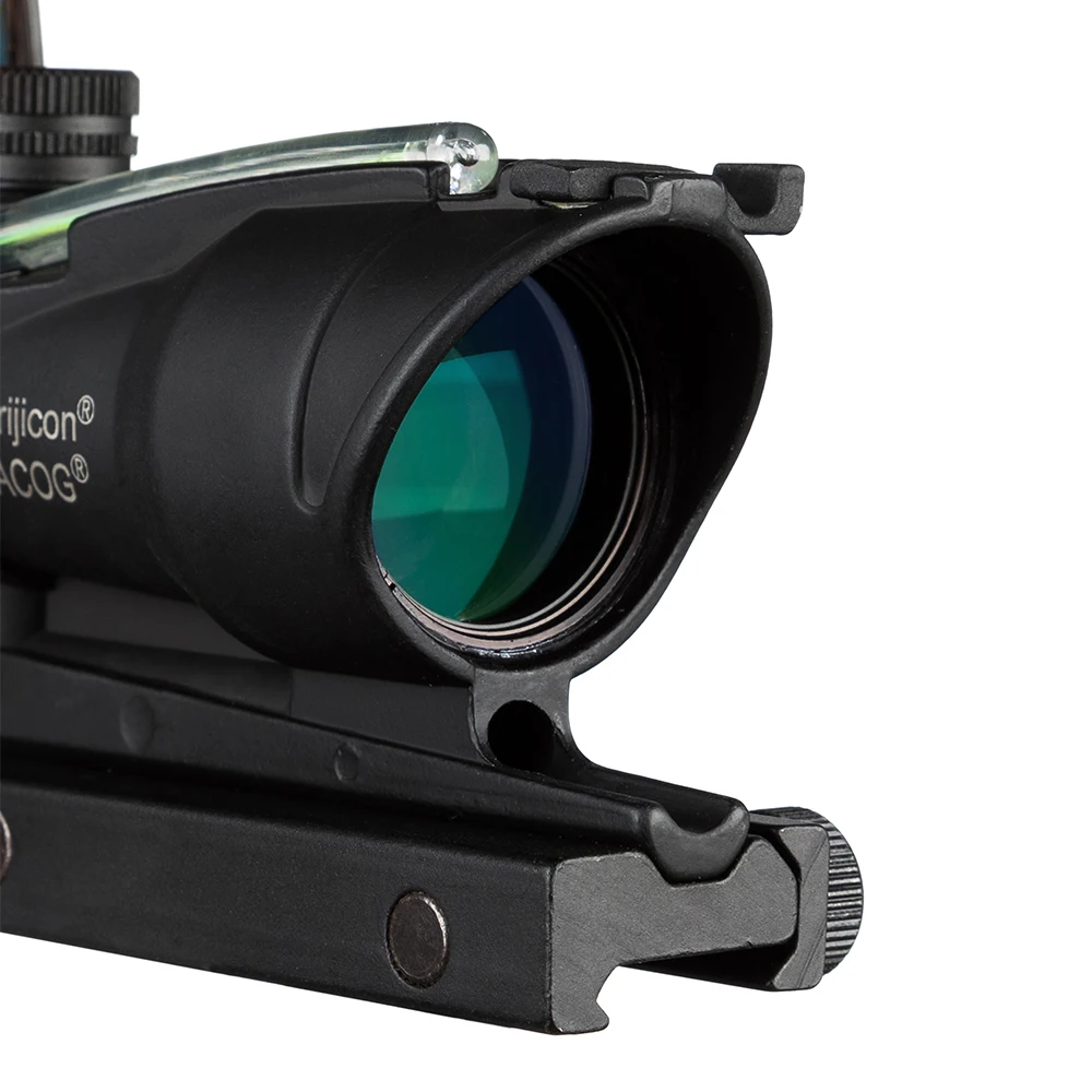 Acog 4x32 оптический прицел Cahevron сетка волокно зеленый подсвеченный красным с Rmr мини