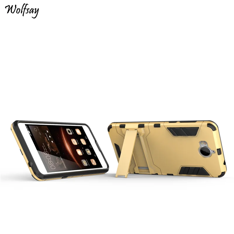 For Huawei Y5 2017 Case Shockproof Robot Rubber Hard Back PC Phone Protective Cover |