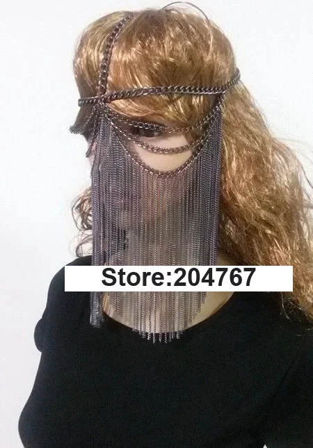 Chran Женская Многослойная Металлическая головная повязка на голову украшения для