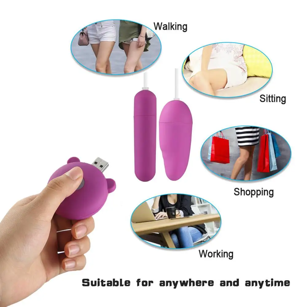 Новинка 2019 Вибрационный Вибратор для прыжков с двумя яйцами Стимулятор клитора