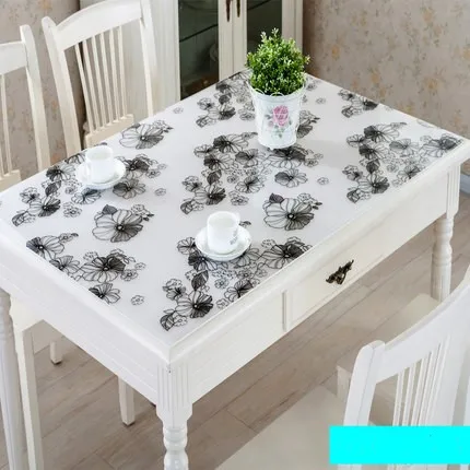Новинка 2019 водонепроницаемая скатерть из ПВХ 1 мм прозрачная прямоугольная с