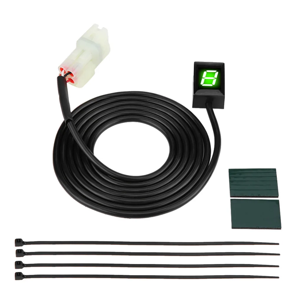 Индикатор переключения передач мотоцикла 6-Скоростной цифровой индикатор для