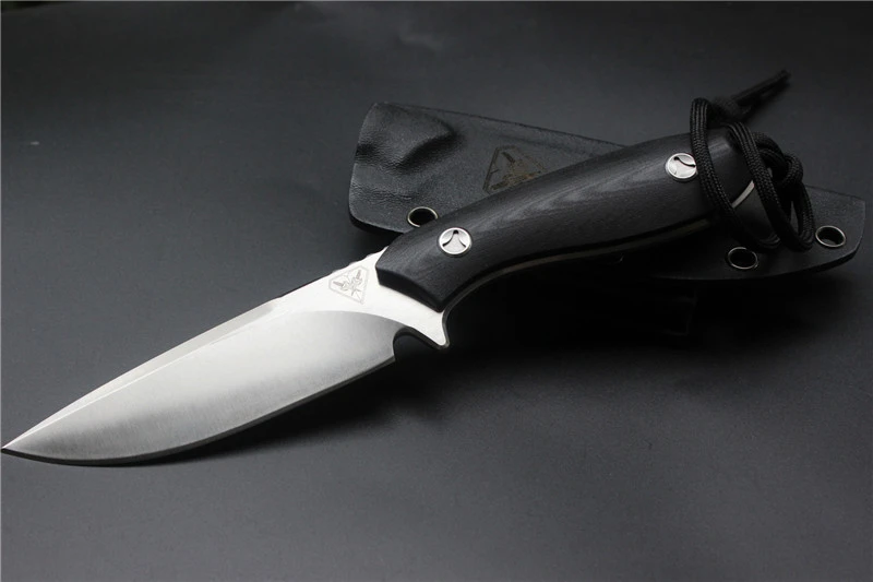 Высокое качество D2 стальной нож с фиксированным лезвием Открытый тактический