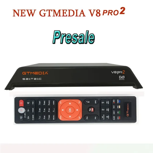 V8 PRO2 WITH CCCAM GTmedia V8 Pro 2 приемное устройство DVB-S2 DVB-C DVB-T2 Встроенный Wi-Fi, H.265 Поддержка IPTV PowerVu DRE и Biss key спутниковый ТВ приемник 1080P - Цвет: V8 PRO2 WITH CCCAM