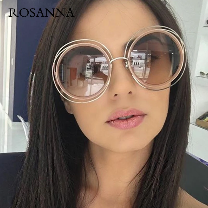 Солнцезащитные очки ROSANNA женские круглые винтажные брендовые Дизайнерские